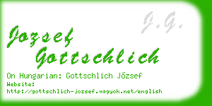 jozsef gottschlich business card